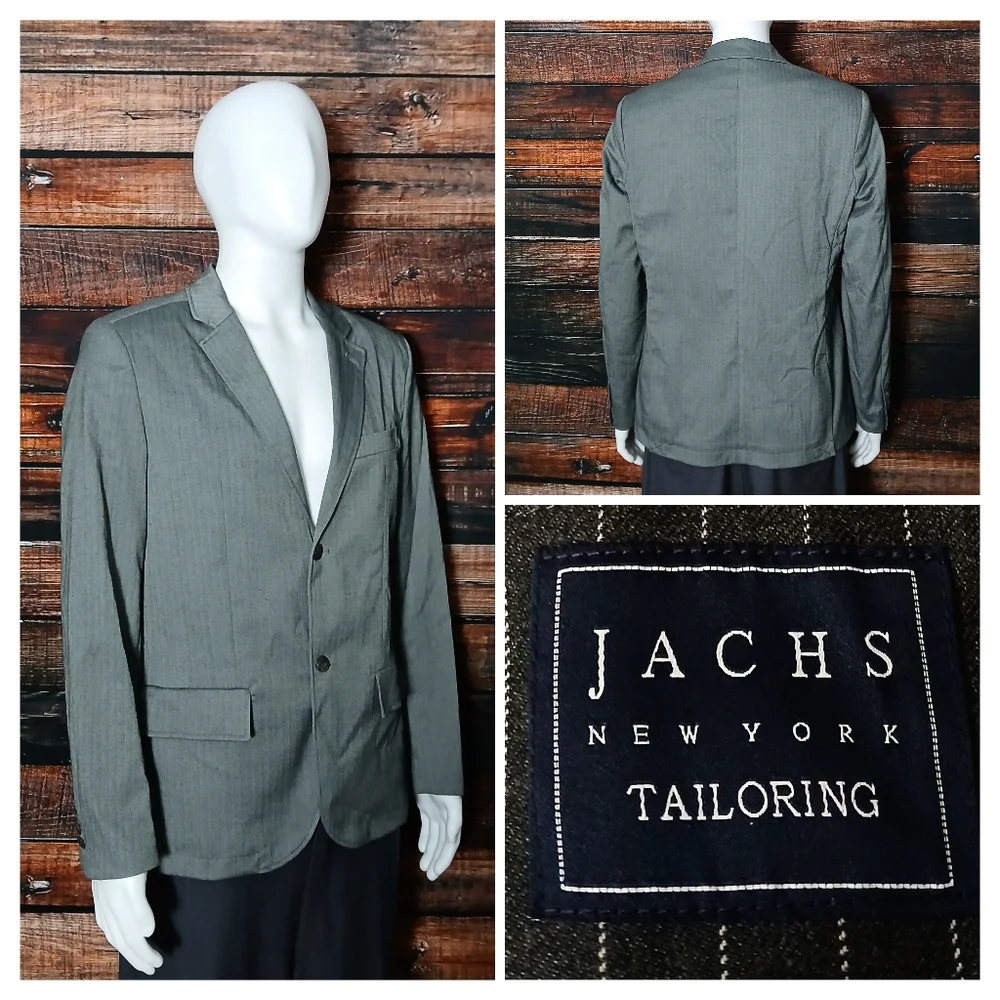 NWT Jachs New York Jacket Blazer Mens M Sport Coat Gray